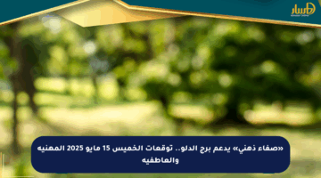 «صفاء ذهني» يدعم برج الدلو.. توقعات الخميس 15 مايو 2025 المهنية والعاطفية